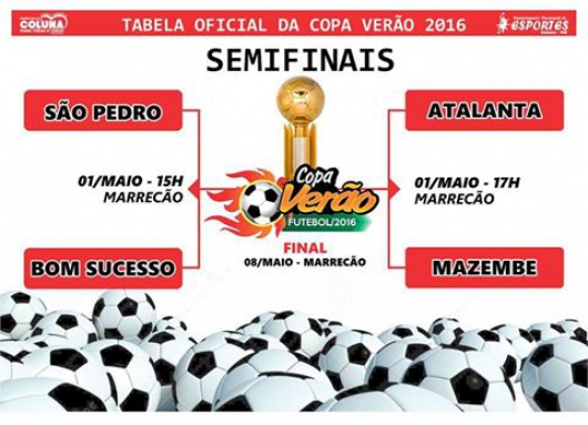 Semifinal da Copa Verão acontece neste domingo em Coluna