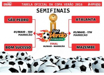 Semifinal da Copa Verão acontece neste domingo em Coluna