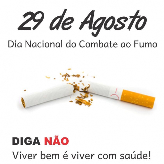Dia Nacional de Combate ao Tabagismo é comemorado em Senhora do Porto