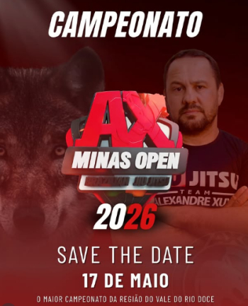 ATEN&Ccedil;&Atilde;O ATLETAS: Inscri&ccedil;&otilde;es para o AX Minas Open Brazilian Jiu Jitsu terminam no pr&oacute;ximo domingo, 10 de maio