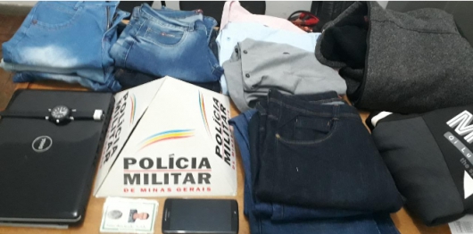 PM recupera produtos furtados no Centro de Sabinópolis