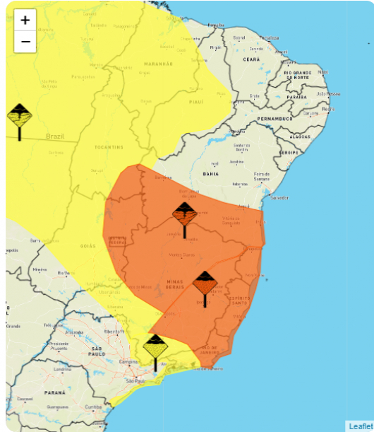 CHUVAS INTENSAS: INMET emite novo alerta de perigo para região de Guanhães