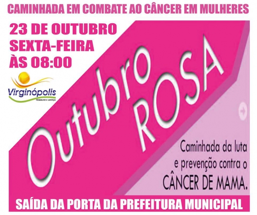Virginópolis participa do Outubro Rosa