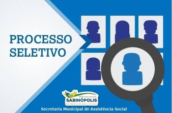Sabinópolis está com inscrições abertas para Processo Seletivo Simplificado para contratação temporária