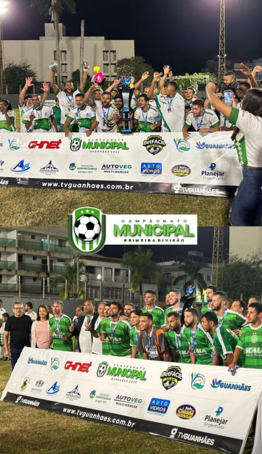 Hawaí é o grande campeão da 1ª Divisão do Campeonato Municipal de Guanhães