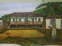 Antiga fazenda guanhanense é reproduzida em pintura