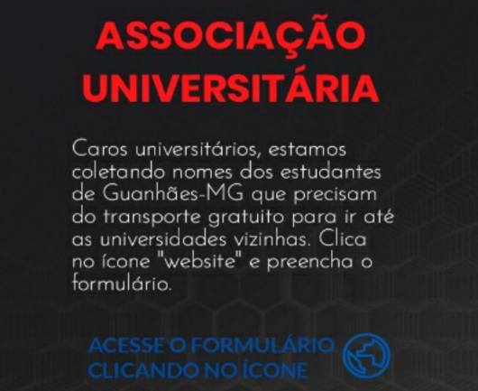 GUANHÃES: Estudantes do ensino superior se reúnem para criar Associação Universitária