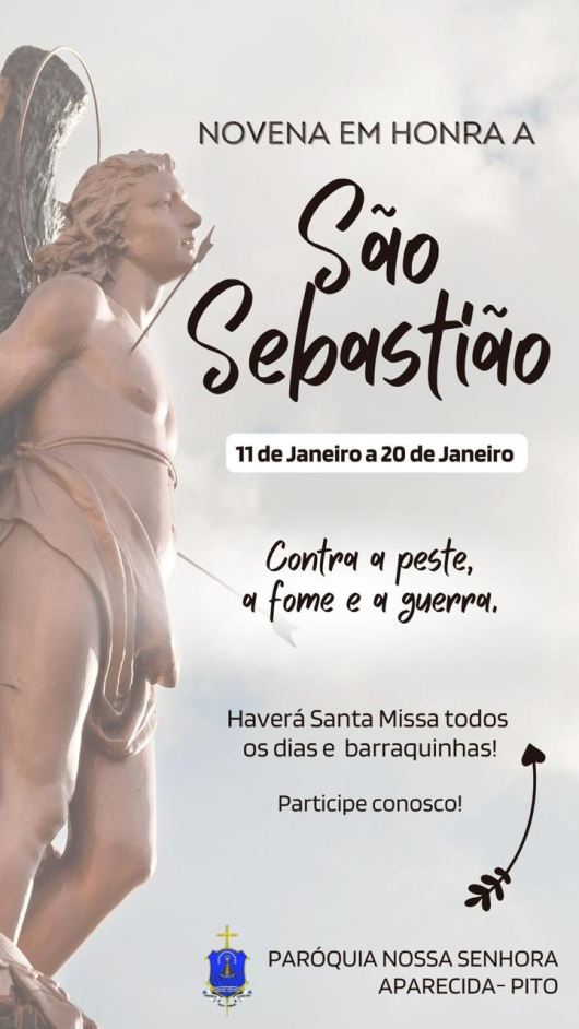Novena em honra a São Sebastião tem início neste sábado em Guanhães