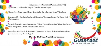 Confira a programação do carnaval de Guanhães e cidades da região