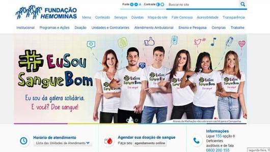 Novo portal facilita acesso dos cidadãos aos serviços da Fundação Hemominas