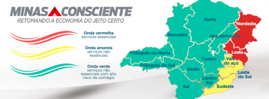 Quatro macrorregiões de Saúde regridem para fases mais restritivas do Minas Consciente, entre elas, região Leste de Minas