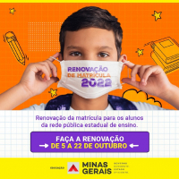 Prazo para renovação de matrícula dos alunos da rede pública estadual de Minas Gerais termina nesta semana