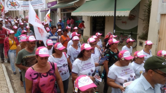 Trabalhadores rurais da região vêm a Guanhães manifestar contra a Reforma da Previdência