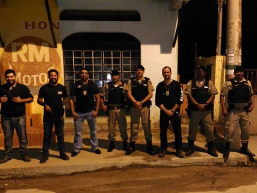 Quatro são presos durante Operação conjunta da PM e PC em Santa Maria do Suaçuí