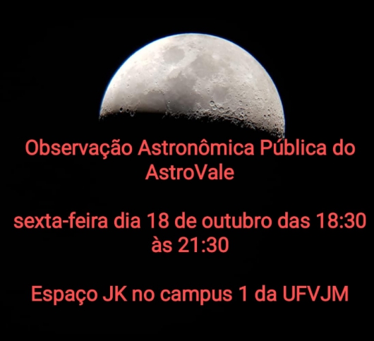 UFVJM vai promover observação astronômica pública em Diamantina
