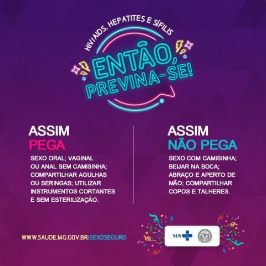 &quot;ENTÃO PREVINA-SE!&quot; : SES/MG lança campanha em prol do sexo seguro durante o Carnaval