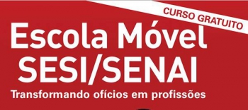 Escola Móvel SESI/SENAI: Terminam hoje as inscrições para o Curso de Costureiro de Bolsas em Guanhães