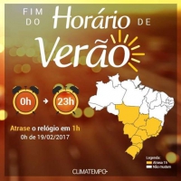 Horário de verão chega ao fim neste domingo e guanhanenses