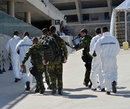 Mineirão recebe último treinamento prático das forças de segurança antes da Olimpíada