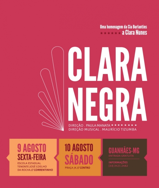 Secretaria de Cultura e Turismo exibe o espetáculo “Clara Negra”   