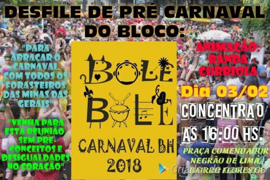 Bloco Bole Bole de Guanhães vai marcar presença no Pré-Carnaval de BH neste sábado