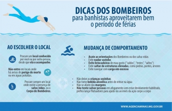 Bombeiros pedem atenção redobrada a banhistas no período de férias