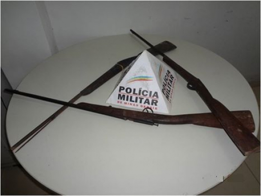 Polícia Ambiental apreende armas de fogo em Sabinópolis