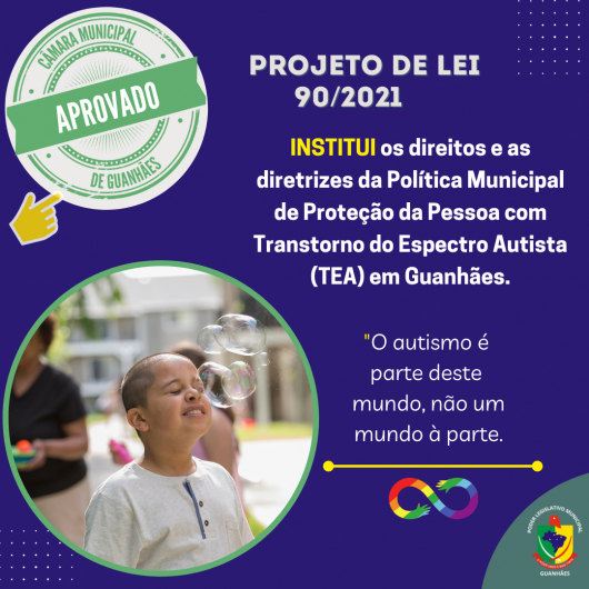 Legislativo guanhanense aprova projeto que institui política municipal de proteção ao autista