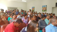 Audiência de reintegração de posse das terras situadas nos bairros Esperança e Aod Pereira 2 lota salão do Júri