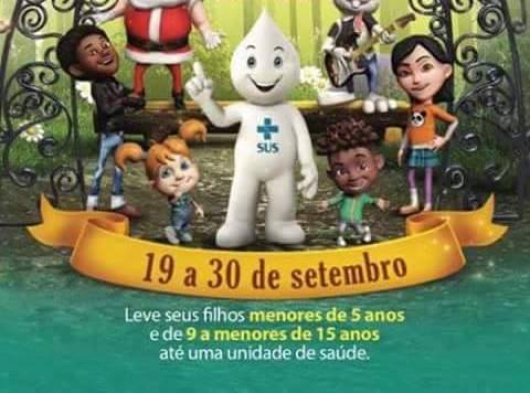 Atenção pais: Campanha Nacional de Multivacinação segue até sexta em Guanhães