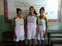 Três alunas das Escola Estadual Mestra Virginia Reis do Distrito de São Gonçalo/Serro vão conduzir a Tocha Olímpica