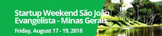 Abertas as inscrições para o &quot;Startup Weekend&quot; em São João Evangelista