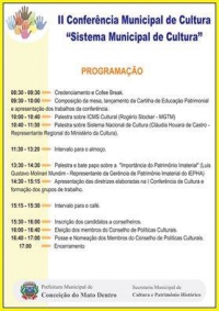 II Conferência Municipal de Cultura será realizada em maio em Conceição do Mato Dentro