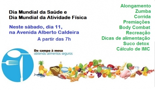 NASF organiza programação especial em comemoração ao Dia Mundial da Saúde