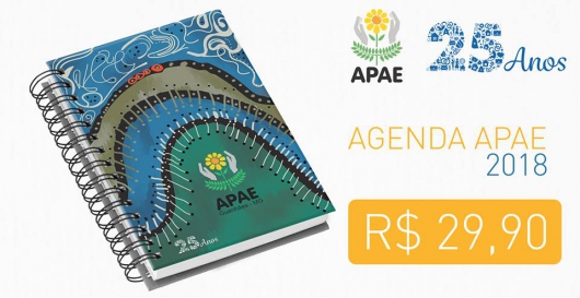 APAE Guanhães lança agendas 2018 para celebrar seus 25 anos de história e arrecadar fundos para realizar melhorias na sede da Associação