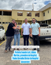 Deputado Estadual Enes Cândido visita o HIC ao lado de autoridades locais e acompanha obras de ampliação