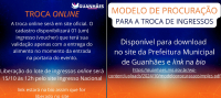ANIVERSÁRIO DE GUANHÃES: Modelo de Procuração para troca de ingressos já está disponível no site da Prefeitura!
