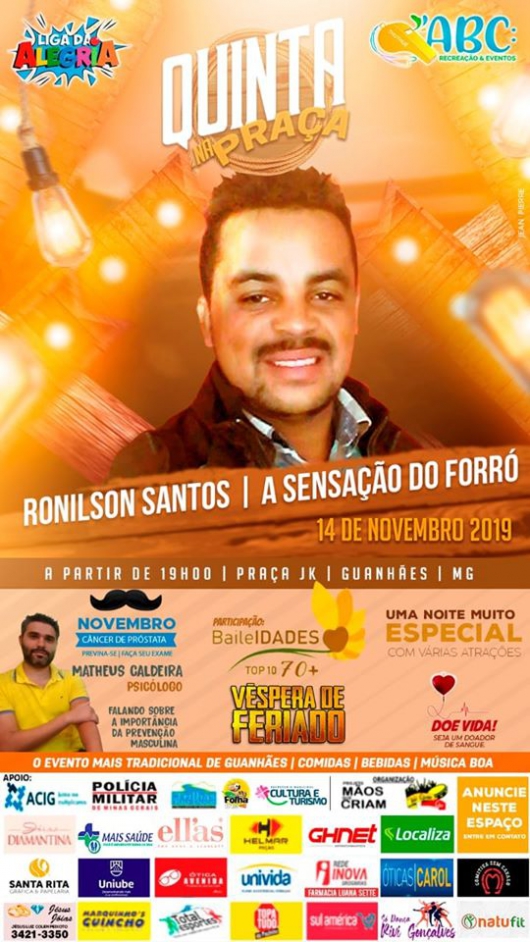 Hoje é dia de Quinta na Praça! Confira o que vai rolar...