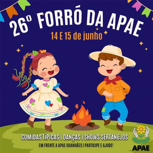 Divulgadas as atrações do 26° Forró dos APAExonados em Guanhães