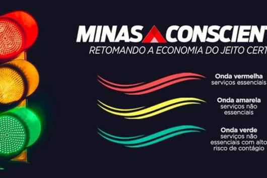 Metade do estado está na onda verde do plano Minas Consciente