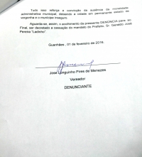 Nas mãos da Câmara: Longuinho oferece denúncia contra atos de improbidade do prefeito e Legislativo diz sim ao início do processo que poderá levar ao impeachment de Ladinho