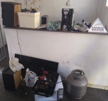 Polícia Militar recupera produtos furtados em Clube de Guanhães