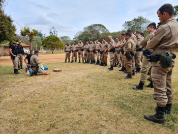 Policiais do 65º Batalhão participam do 1º curso de Patrulha Rural da região