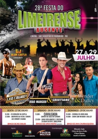 São Sebastião do Maranhão divulga programação da 28ª Festa do Limeirense Ausente, uma das mais tradicionais da cidade