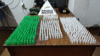 Dois jovens são presos com quase 700 pinos de cocaína em São Pedro do Suaçuí