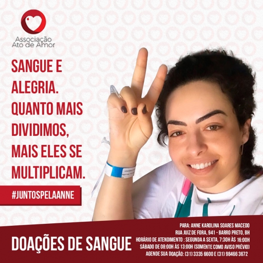 Voluntários seguem rumo à capital para realizarem doações de sangue em prol da guanhanense Anne Macedo