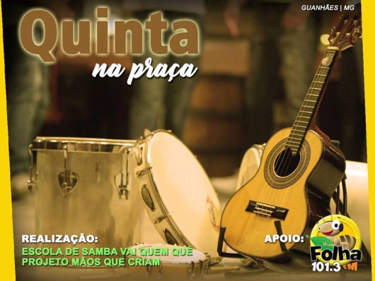 Hoje é dia de Quinta na Praça, e você vai conferir conosco qual será a atração desta semana!