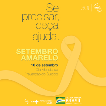 10 DE SETEMBRO: Hoje é Dia Mundial da Prevenção do Suicídio