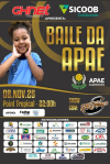 Tradicional Baile da APAE Guanhães será realizado no dia 08 de novembro e promete, como em todos os anos, uma noite incrível