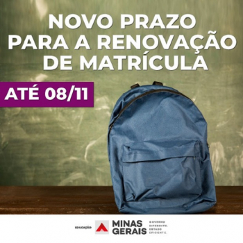 Estudantes ganham novo prazo para a renovação de matrícula na rede pública estadual de ensino